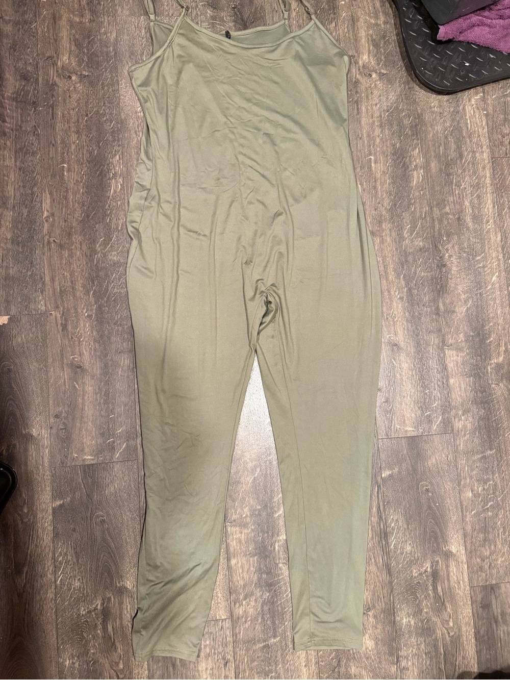 Olive Green Women's Relaxed Jumpsuit Pants
